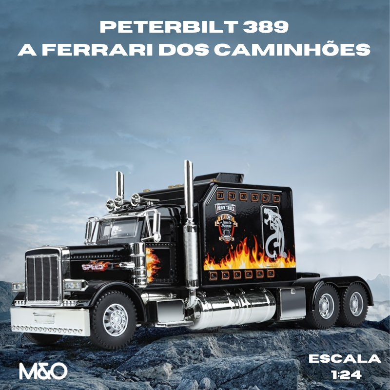 Super Truck Tractor PETERBILT 389 – A Ferrari dos Caminhões Americanos! Escala 1:24.